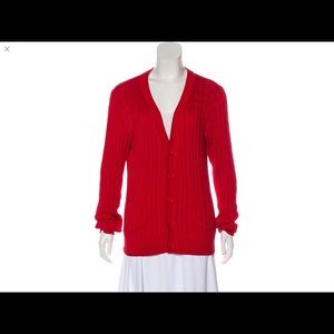 Authentic A.P.C. Red cardigan size small